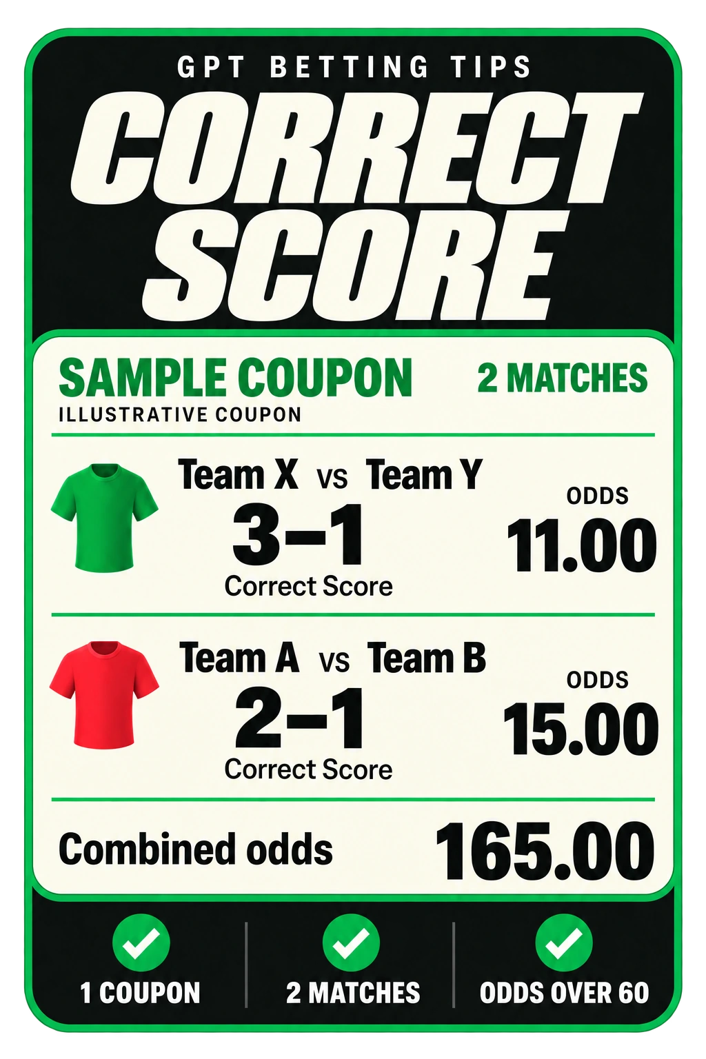 Sample Correct Score coupon